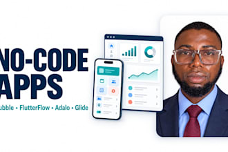 build your no code app with bubble flutterflow adalo or glide crm