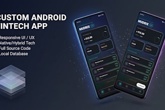 build custom android app and responsive UI