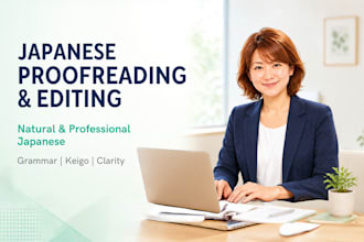 proofread and edit your japanese text for clarity and naturalness