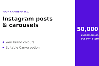 design instagram posts and carousels in canva