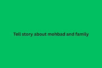 write and tell a story about mohbad and family