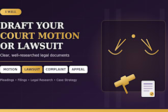 get a court motion, lawsuit, complaint, appeal