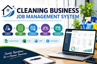 create a project management tracker and spreadsheet for your cleaning business