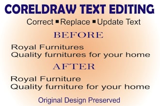 edit and correct text in your coreldraw document professionally