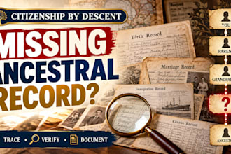 document ancestry for citizenship by descent applications