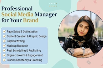 be your social media manager and content designer
