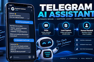 build a telegram ai assistant for customer support and lead capture