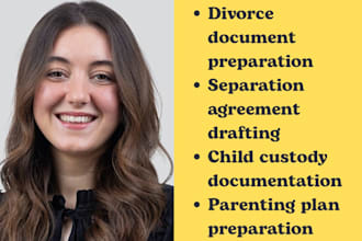 family lawyer for divorce documents, child custody agreements, and family court
