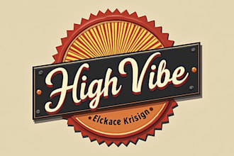 do make new style high vibe vintage logo design with unlimited revisions