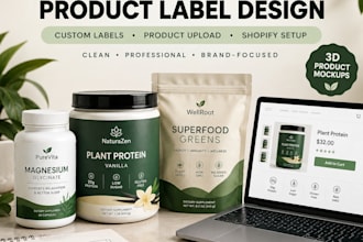 design professional supliful product labels for your brand