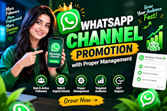 whatsapp channel promotion with proper management
