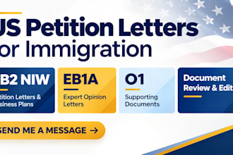 write your eb1a, eb2niw US visa letters and business plans