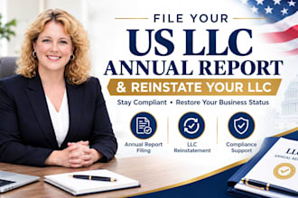 file your US llc annual report and reinstate your llc