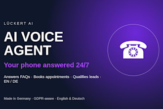 build a german ai voice agent for calls and bookings