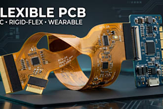 design flexible pcb, fpc, flex circuit, rigid flex pcb and wearable electronics