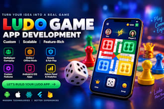 develop a professional ludo game app for android and IOS