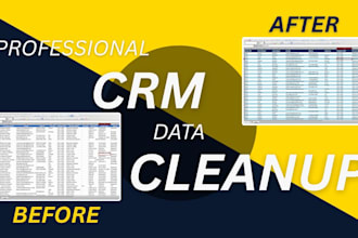 clean, deduplicate and organize your CRM data