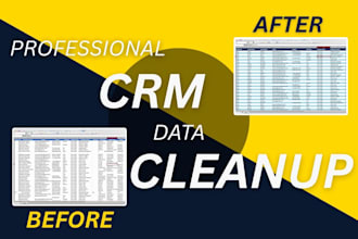 clean, deduplicate and organize your CRM data