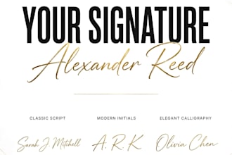 design luxury signature for CEO and personal brand