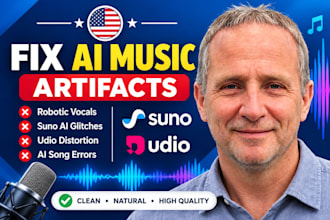 fix ai music artifacts robotic vocals suno ai glitches, udio
