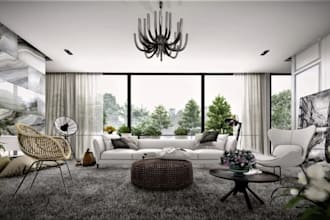 create 3d interior design, floor plan and realistic render in homestyler
