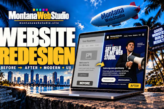 redesign your website with modern responsive design and better UX