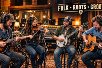 record authentic mandolin, fiddle, banjo and guitar for your song
