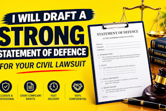 draft a strong statement of defence for your civil lawsuit