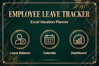 create an excel vacation planner and employee leave tracker