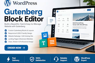 build a fast wordpress website using gutenberg blocks and kadence