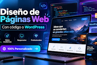 web profesional en wordpress o código a medida
