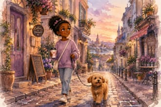 llustrate children story book illustration and children book illustration
