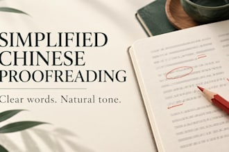proofread and polish your simplified chinese text