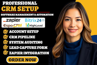 setup espocrm bitrix24 crm workflow automation gohighlevel keap xero integration
