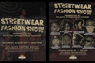 design event posters and social media campaign graphics