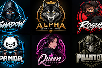 design a professional, mascot, character, gaming, or profile avatar logo