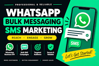setup whatsapp bulk messaging sms message marketing whatsapp business API