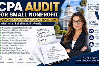 perform CPA audit for small nonprofit california compliance aicpa certified