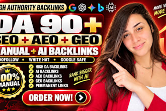 build high da backlinks for GEO and ai search visibility