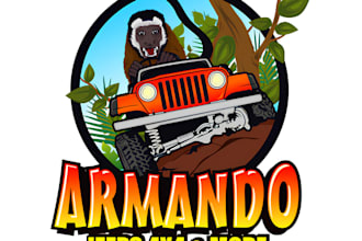 design a bold custom 4x4 jeep off road adventure logo