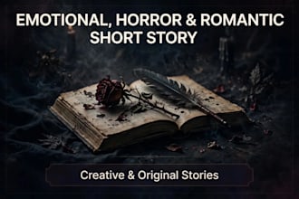 write emotional horror and romanic