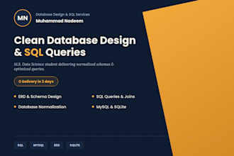 design your database schema and write sql queries