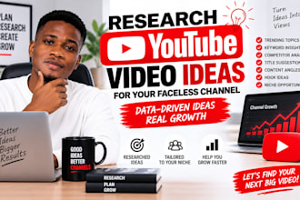 research youtube video ideas for your faceless channel