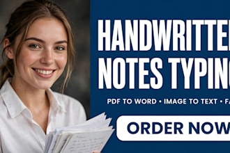 type handwritten notes to word, image to text, pdf to word fast