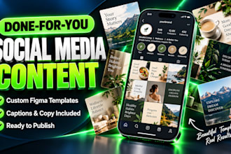design custom social media templates and write your content in canva