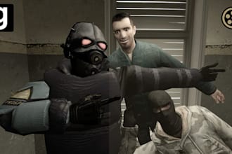 create, rig, and port custom gmod playermodel or sfm model