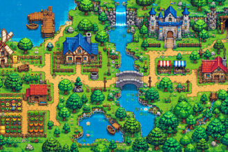 create pixel art tileset top down map rpg game assets