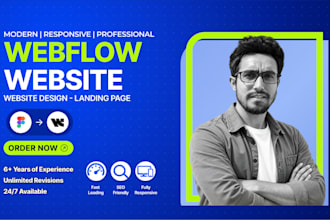 be your webflow developer for webflow website design