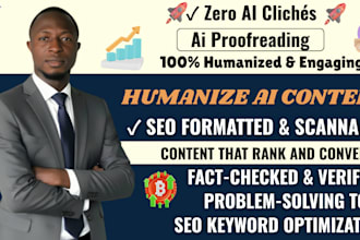 edit, fact check, and humanize ai generated content for SEO
