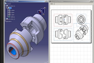 design 2d autocad drawing and 3d precision cad modelling for injection molding